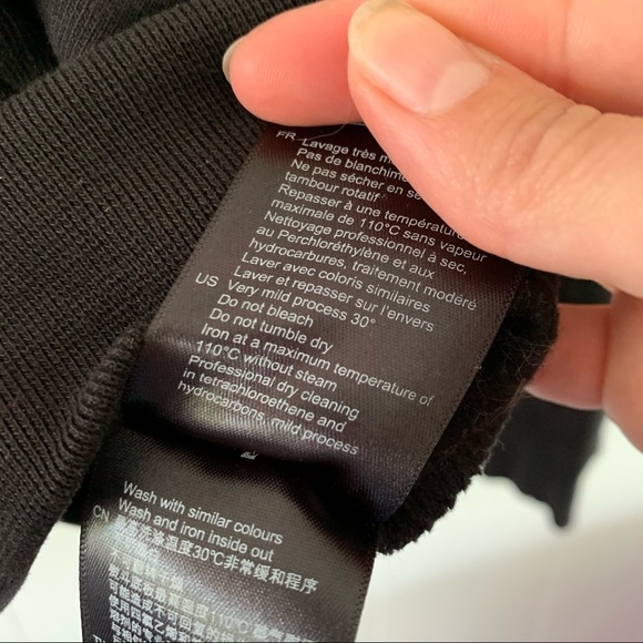 Sandro Paris “Play With Your Heart” Hoodie Black Spellout Graphic Embroidered - Picture 9 of 16